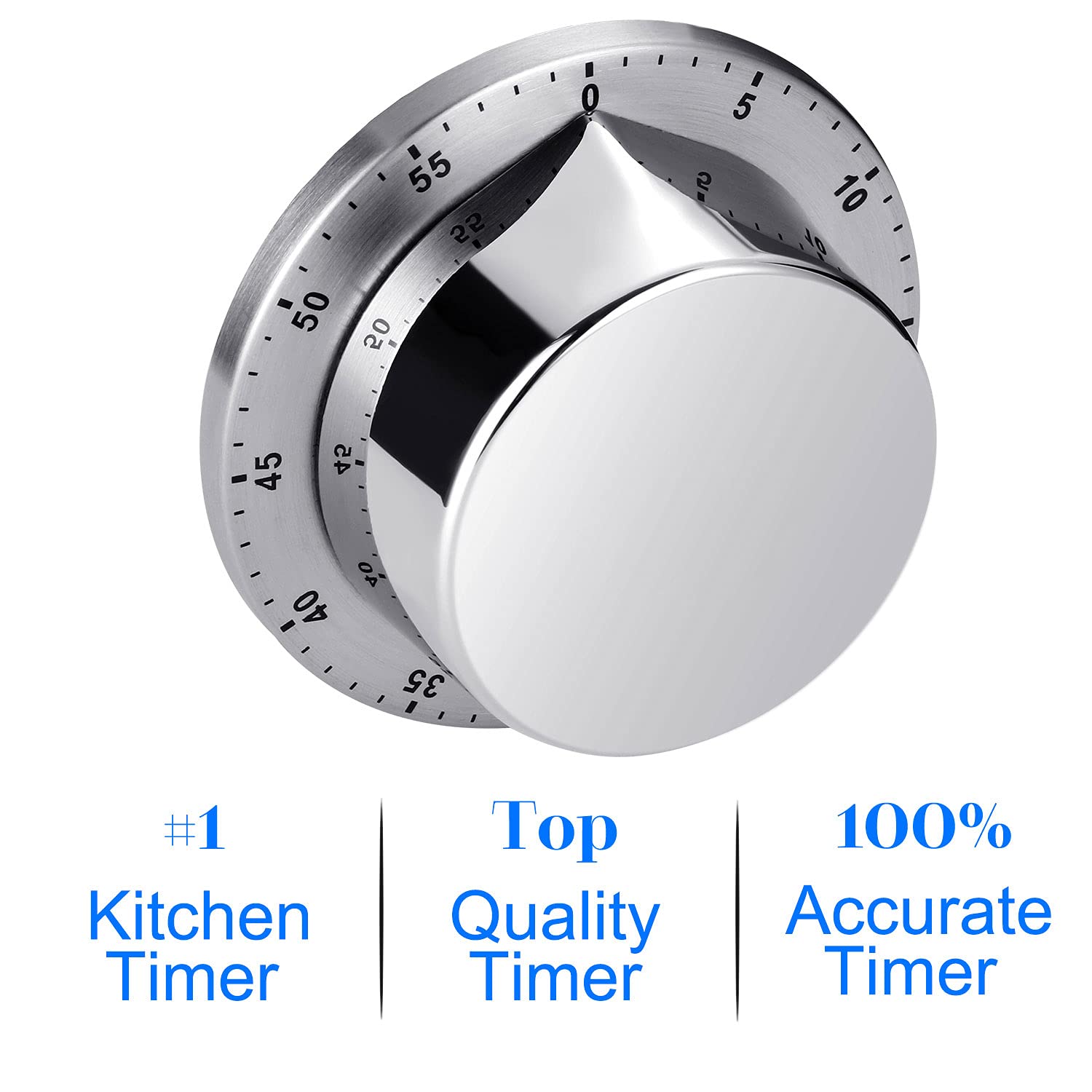 Albayrak Kitchen Timers For Cooking, Chef Cooking Timer Clock With Loud Alarm, No Batteries Required, 100% Mechanical Desk Timer